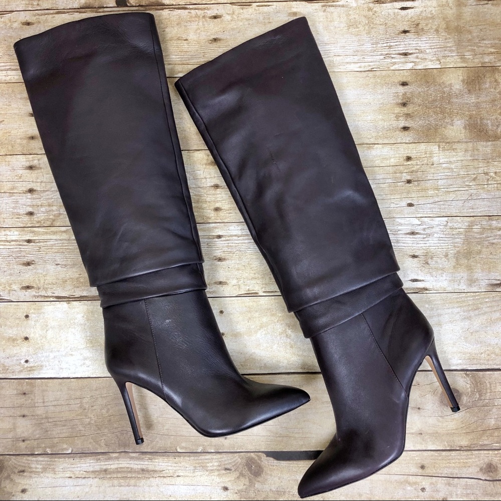 Vince Camuto Kashiana Mahogany Red Tall Boots